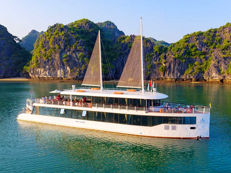 JADE SAILS CRUISE - Halong Bay & Lan Ha Bay - The Top Luxury 1 Day Tour (7.5-Hour Cruise)
